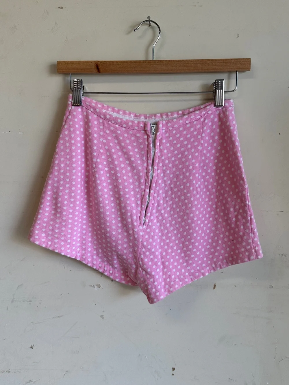 Vintage 60s pink polkadot matching set